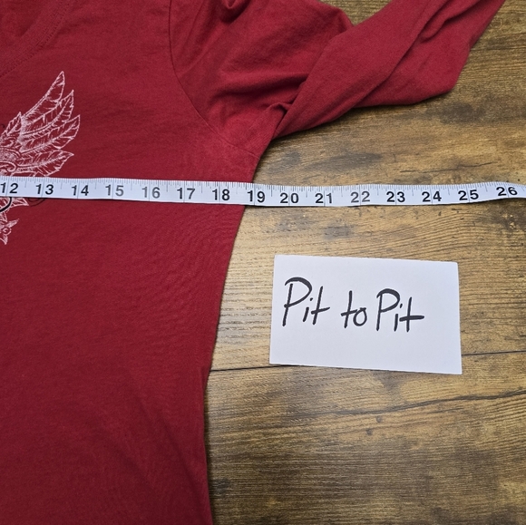 Harley Davidson 2010 Screw It Lets Ride Ogden Utah Red Long Sleeve Womens Large - Picture 7 of 9